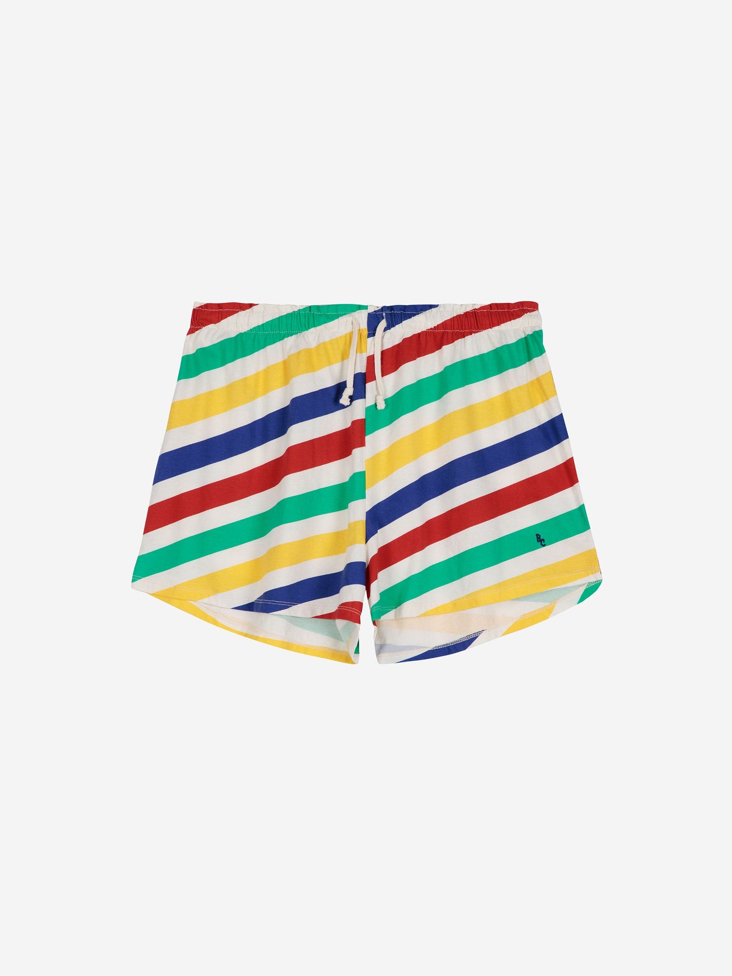 Pantalón corto rayas multicolor