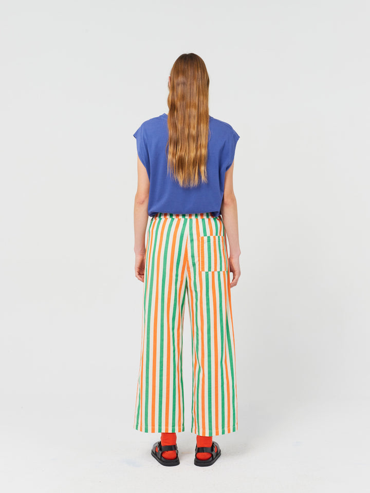 Stripes all over straight pants