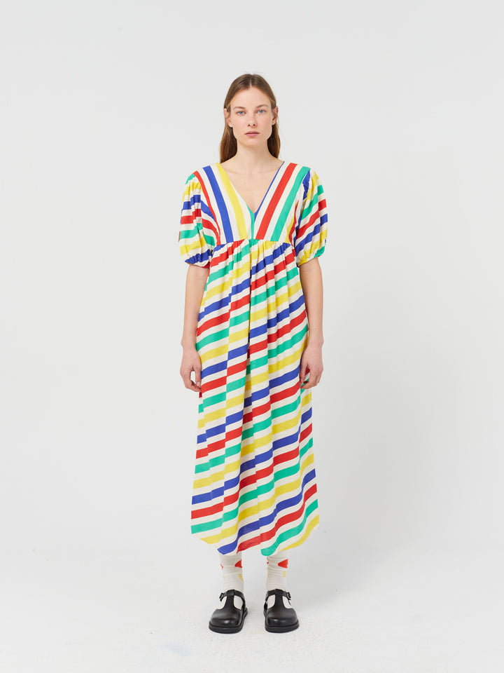 Happy stripes all over dress