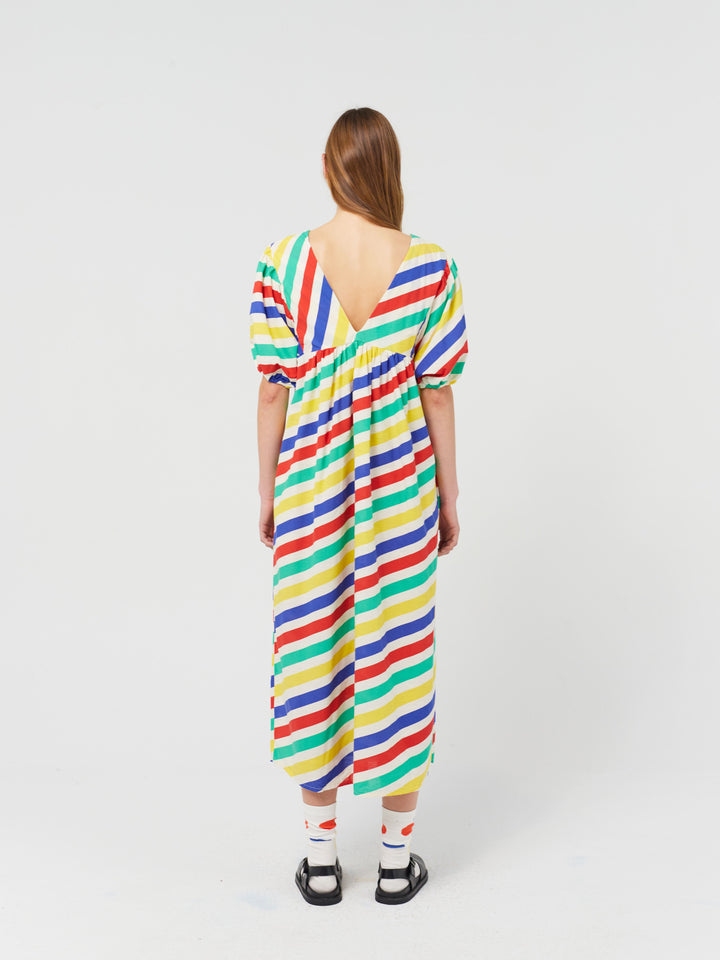 Happy stripes all over dress