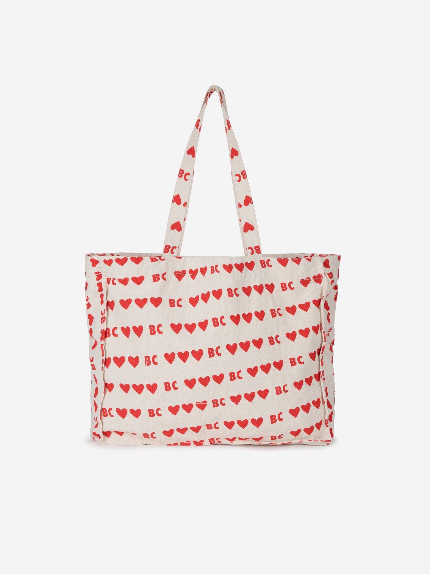 BC hearts all over tote bag