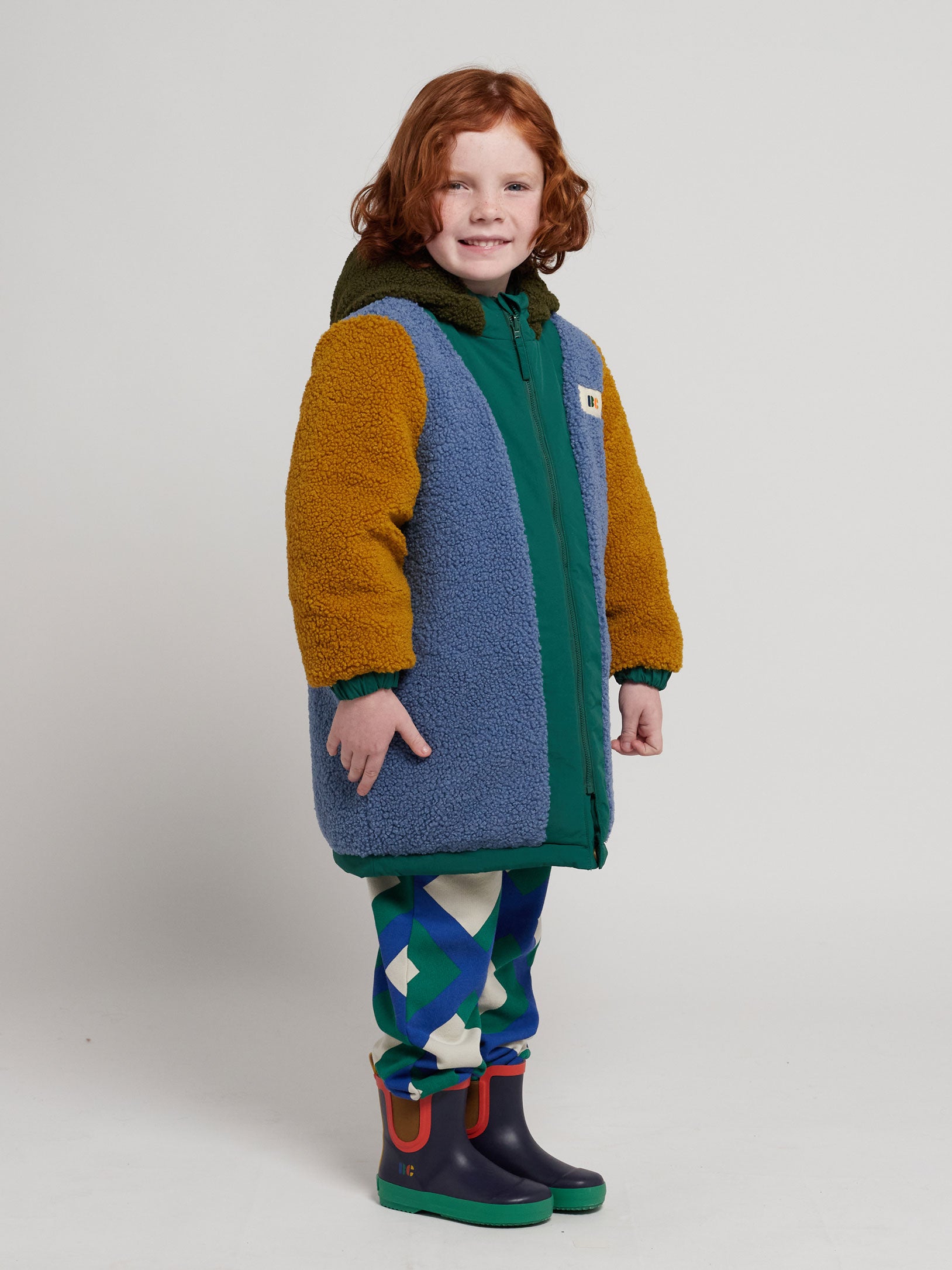 Multicolor B.C reversible parka - 2-3Y