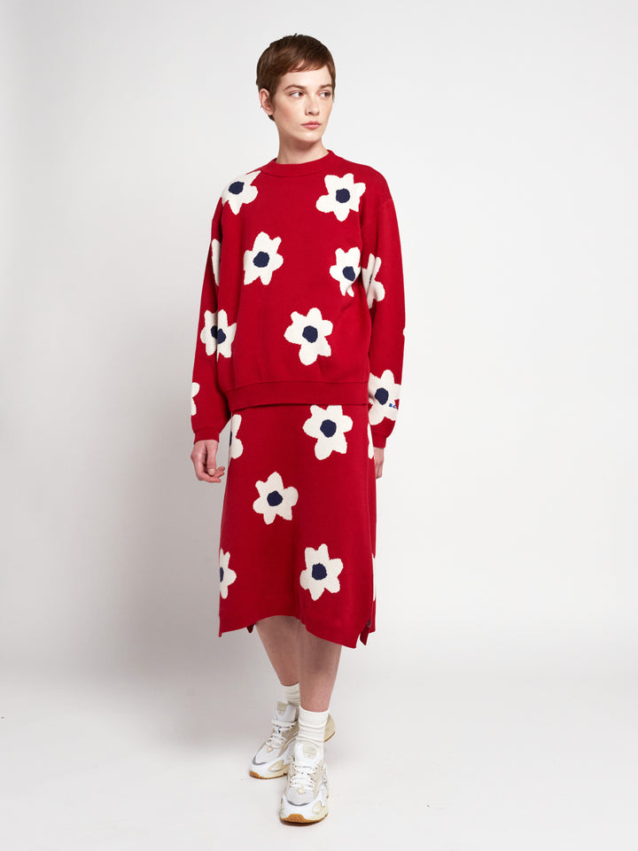 Jersei jacquard flors