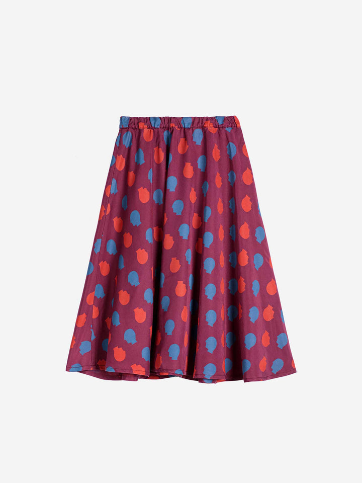 Head all over midi skirt
