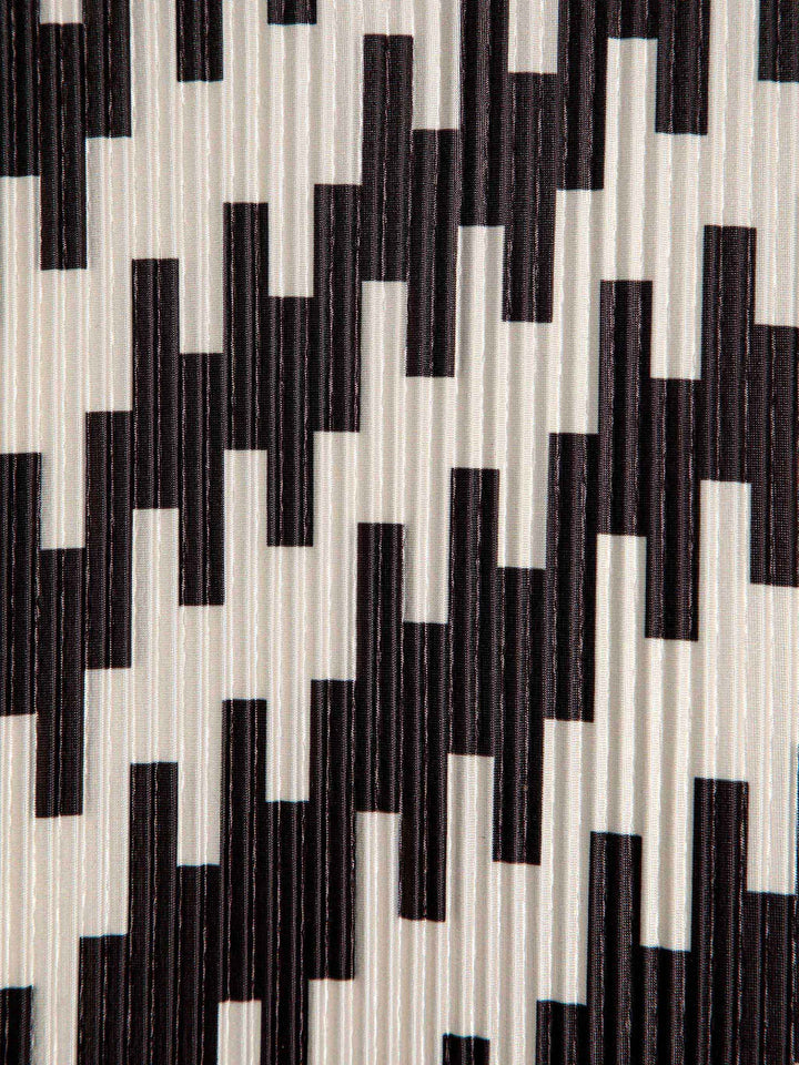 Abstract all over pleated dress