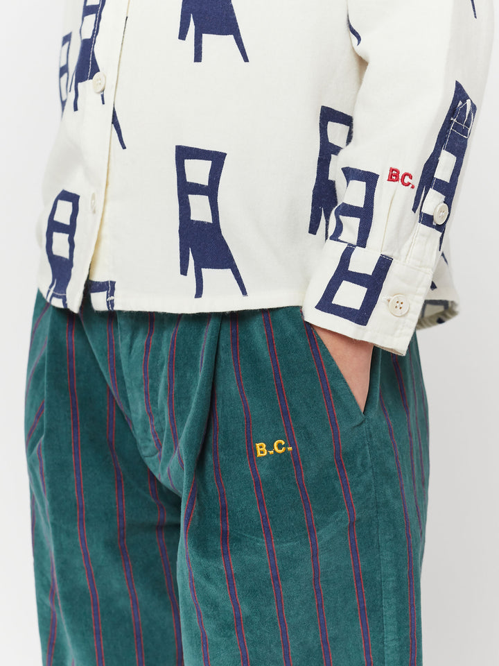 B.C Striped chino pants