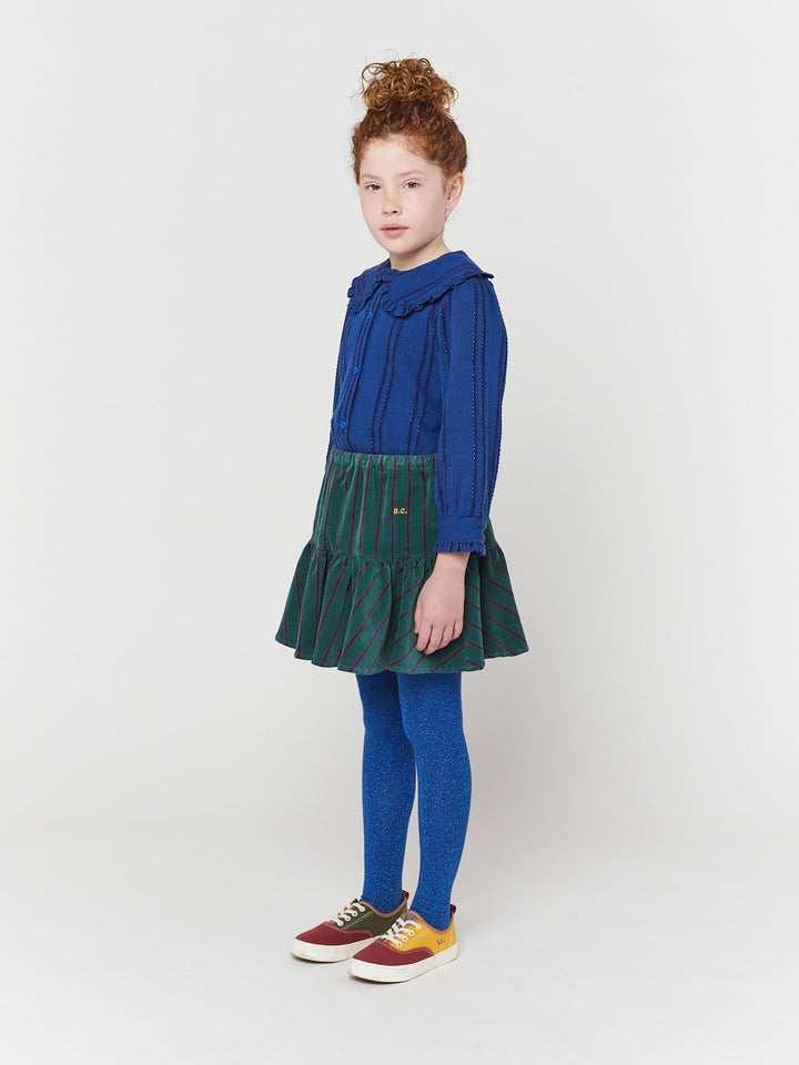 B.C striped ruffle skirt