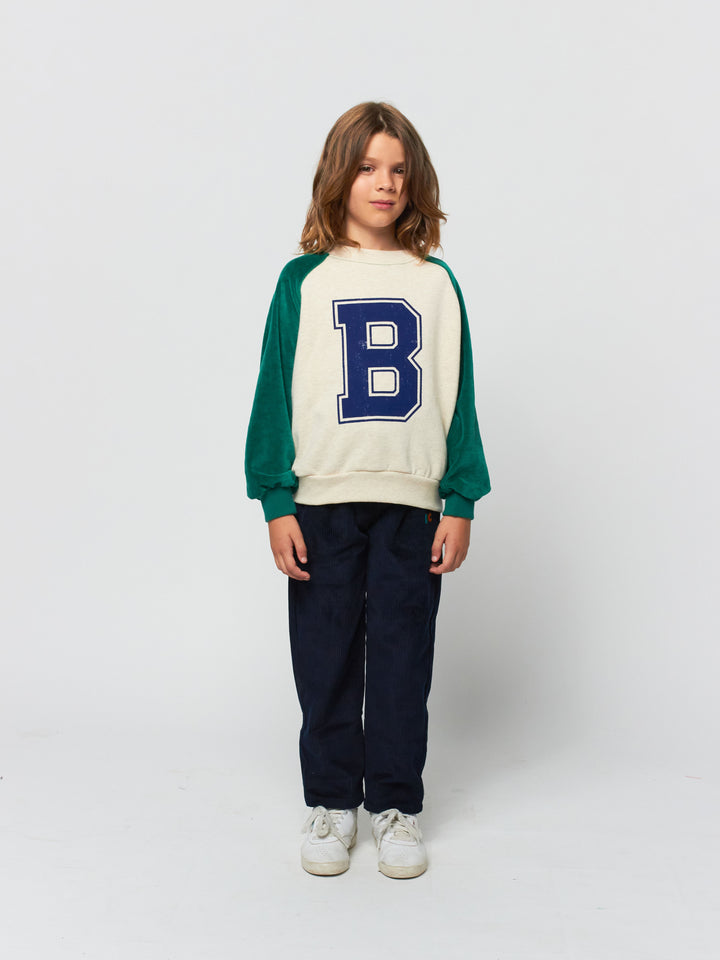 B.C embroidery baggy pants