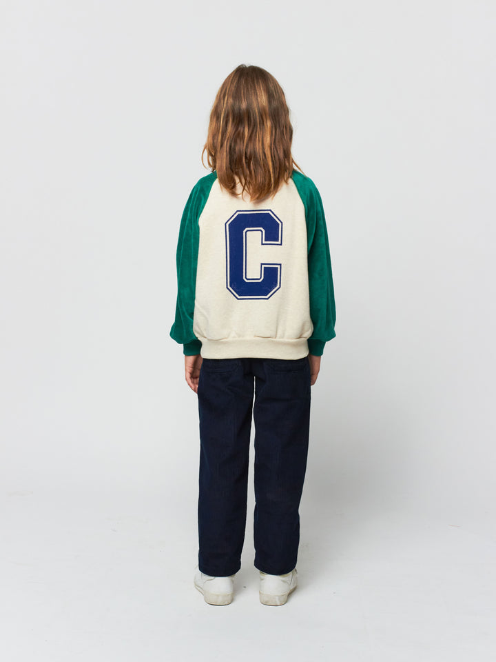 B.C embroidery baggy pants