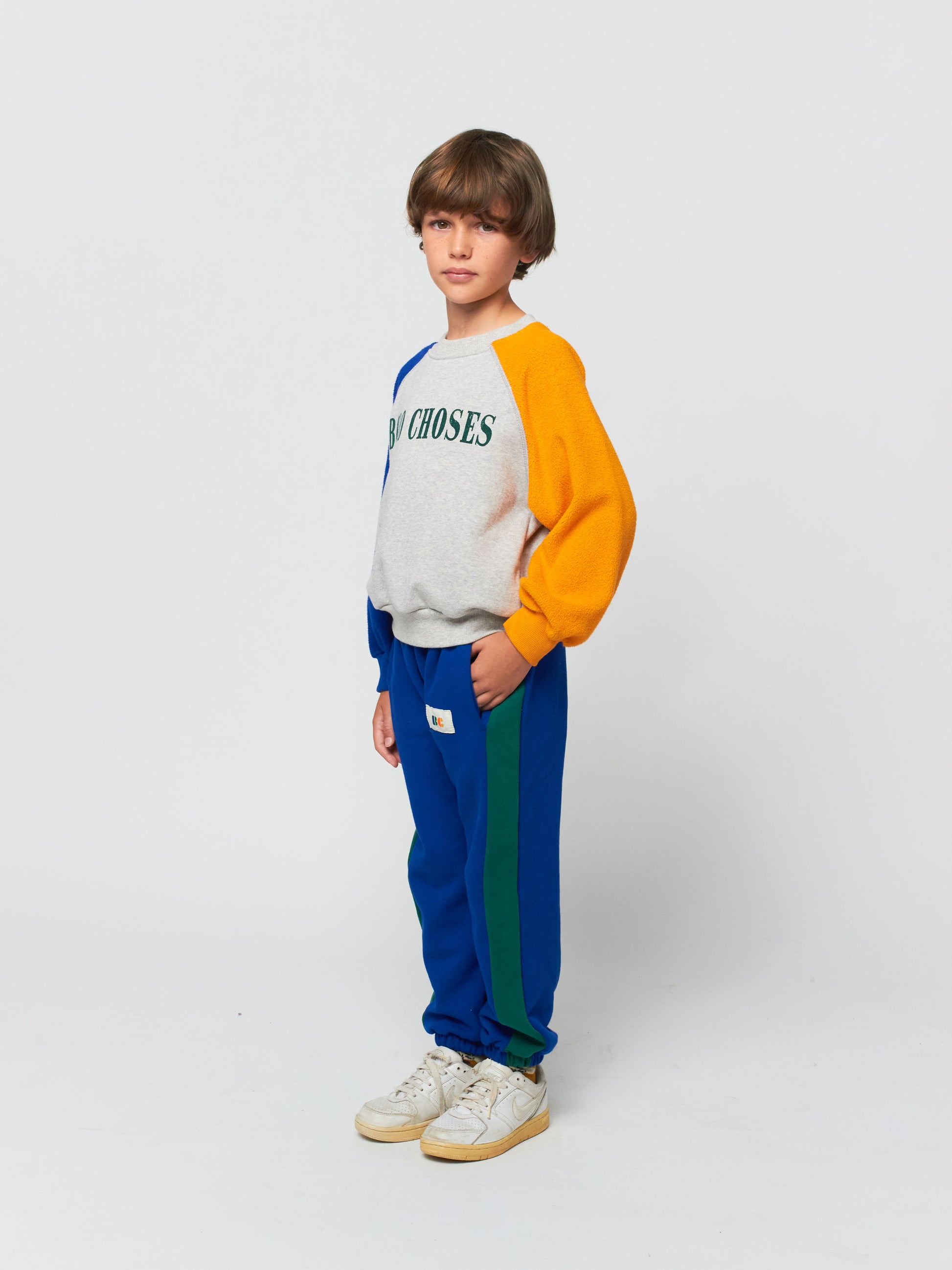 Ado Garçon/Ado Fille/Enfant Garçon/Enfant Fille Bobo Choses Chaussettes  Colorblock, Bleu nuit
