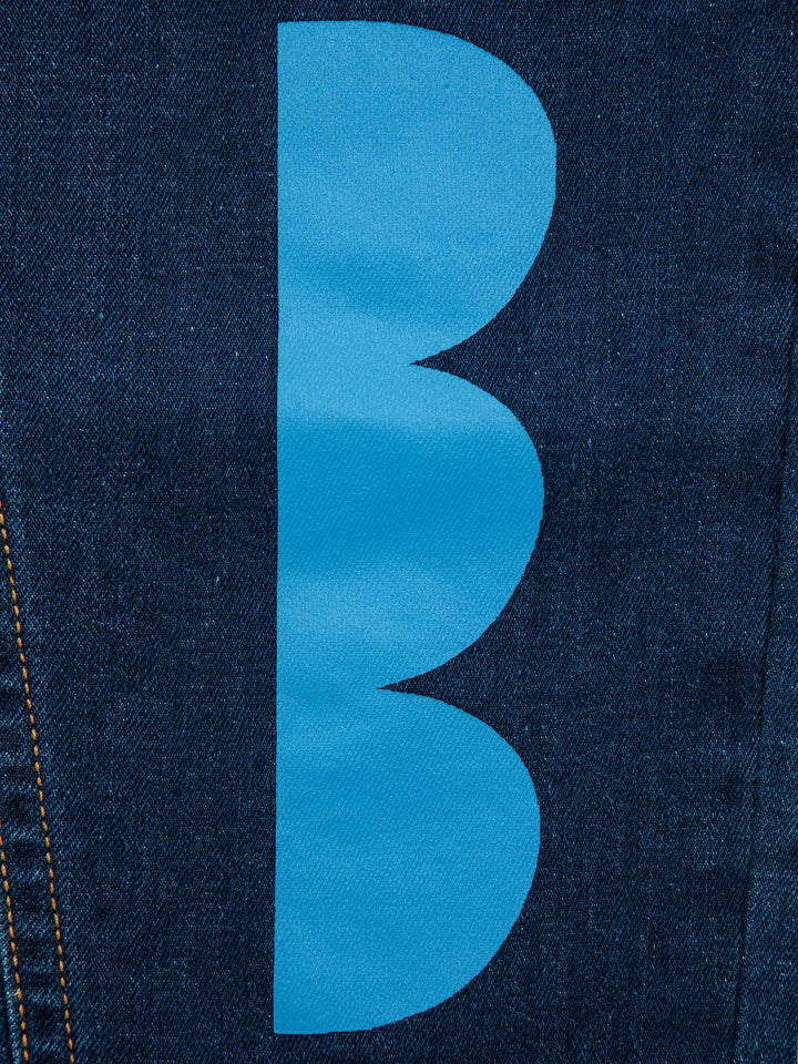 Geometric Shapes denim pants