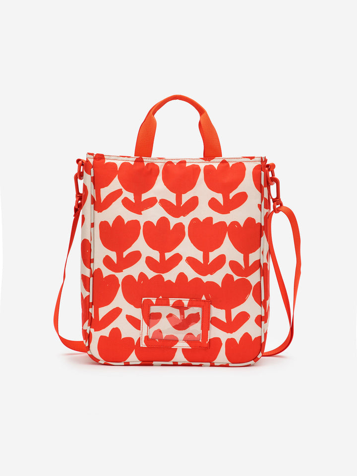 Bolsa para zapatos flores rojas