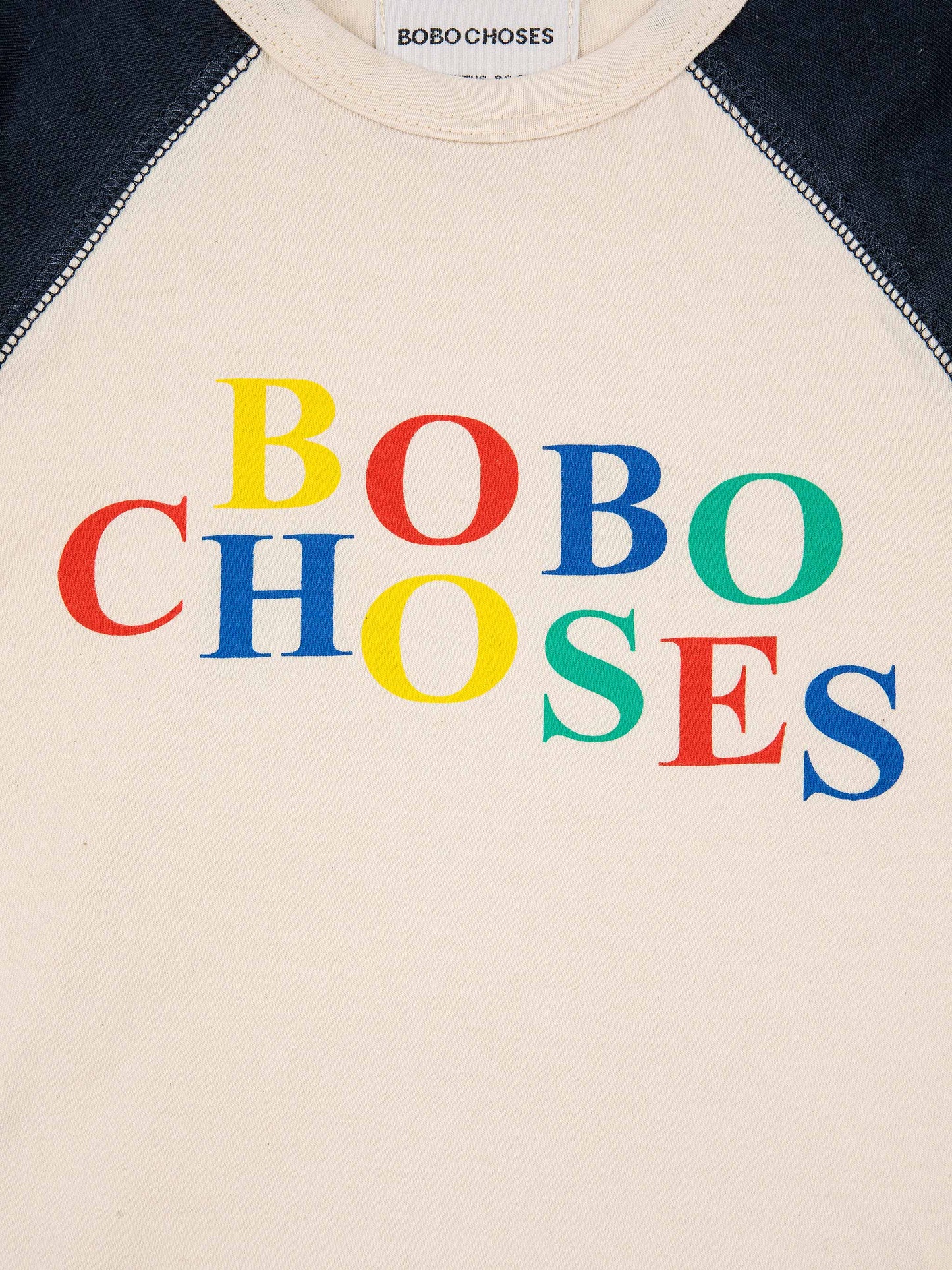 Multicolor Bobo raglan sleeve T-shirt