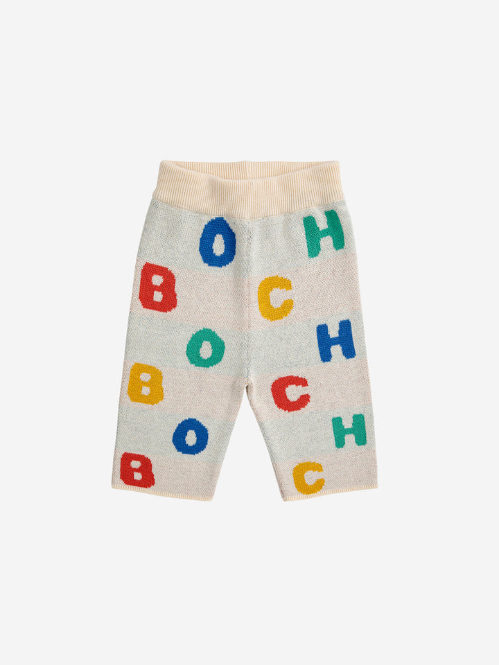 Bobo Alphabet Soup jacquard knitted pants