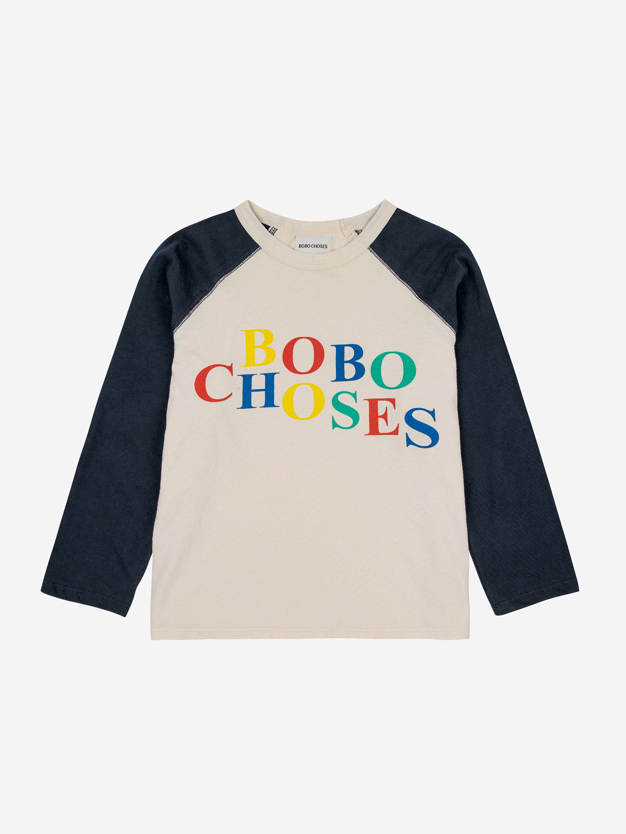 Multicolor Bobo raglan sleeves T-shirt – Bobo Choses