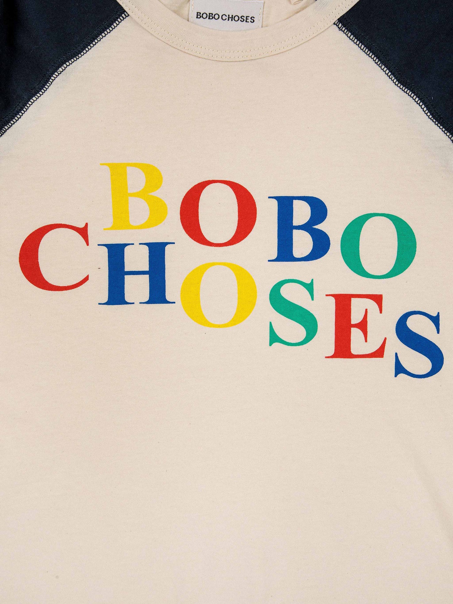 Multicolor Bobo raglan sleeves T-shirt