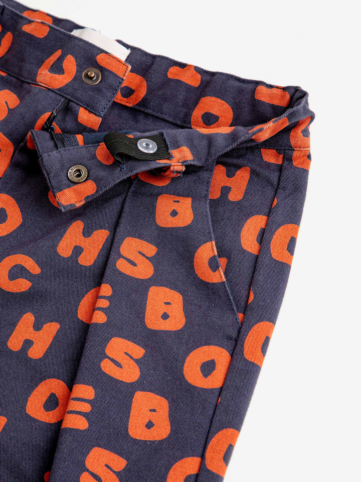 Bobo Small Alphabet Soup woven pant