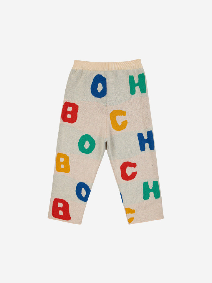 Bobo Alphabet Soup jacquard knitted pant