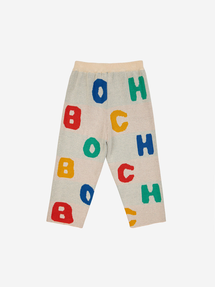 Bobo Alphabet Soup jacquard knitted pant