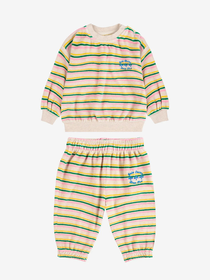 Have Fun striped sweatshirt look