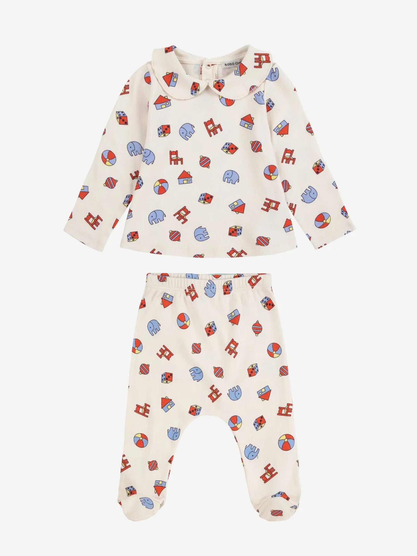 Toys all over collar T‑shirt look