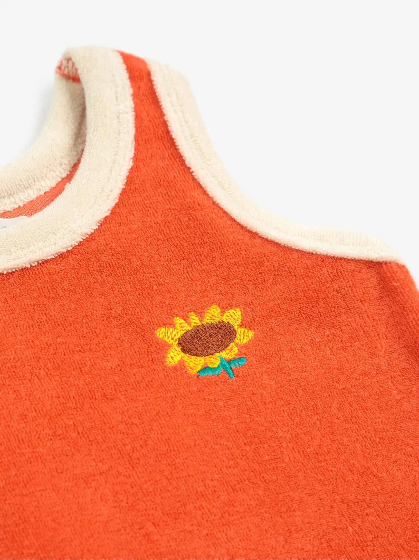 Sunflower terry cloth tank top