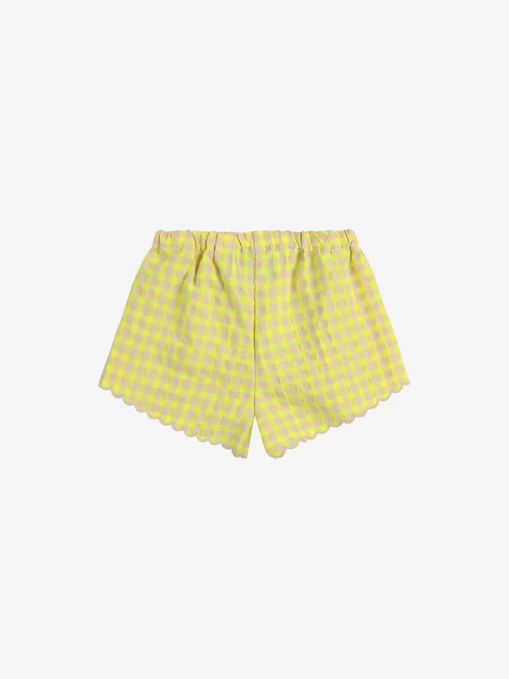 Gewebte Rüschenshorts Vichy