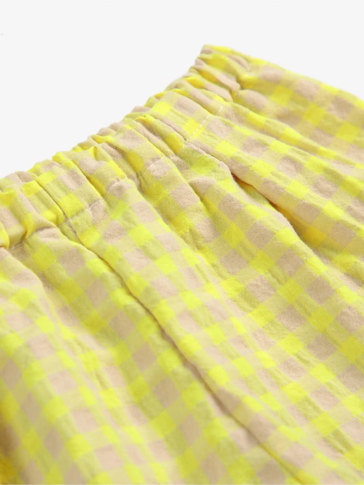 Gewebte Rüschenshorts Vichy