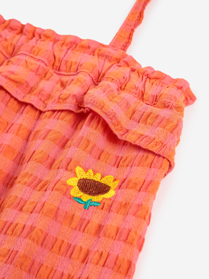 Vichy woven overall