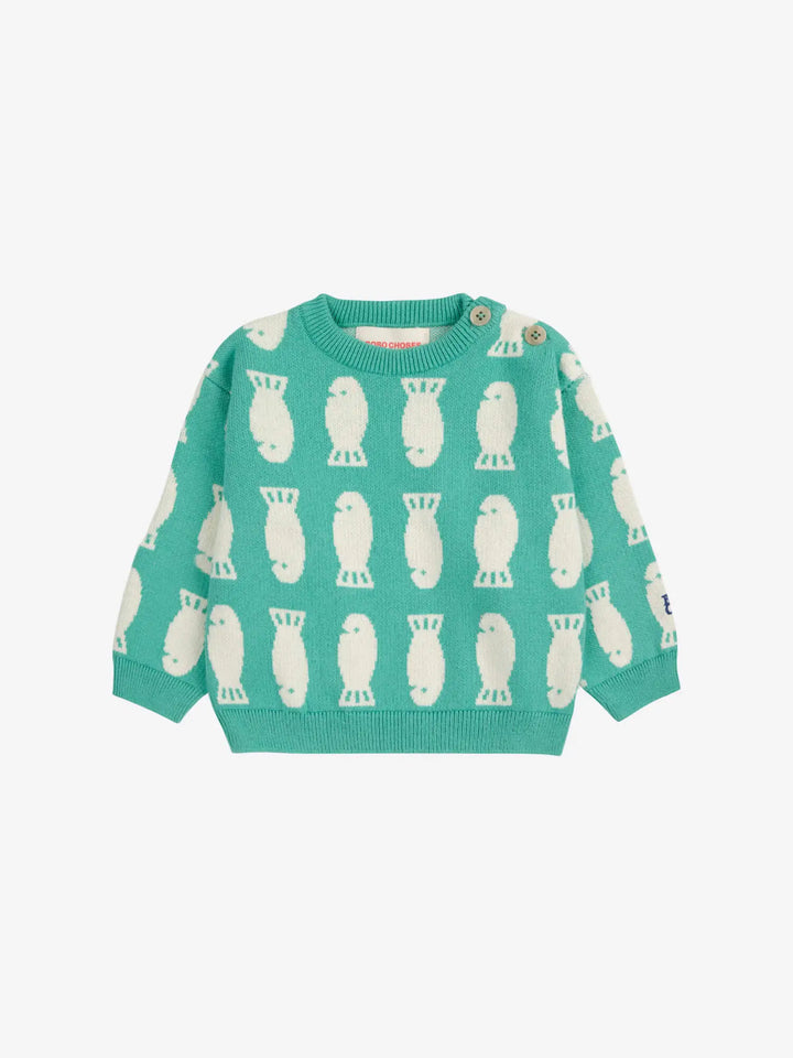 Pull jacquard Lucky Fish