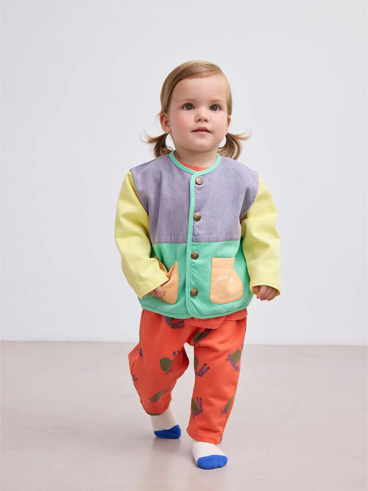 Color block woven jacket