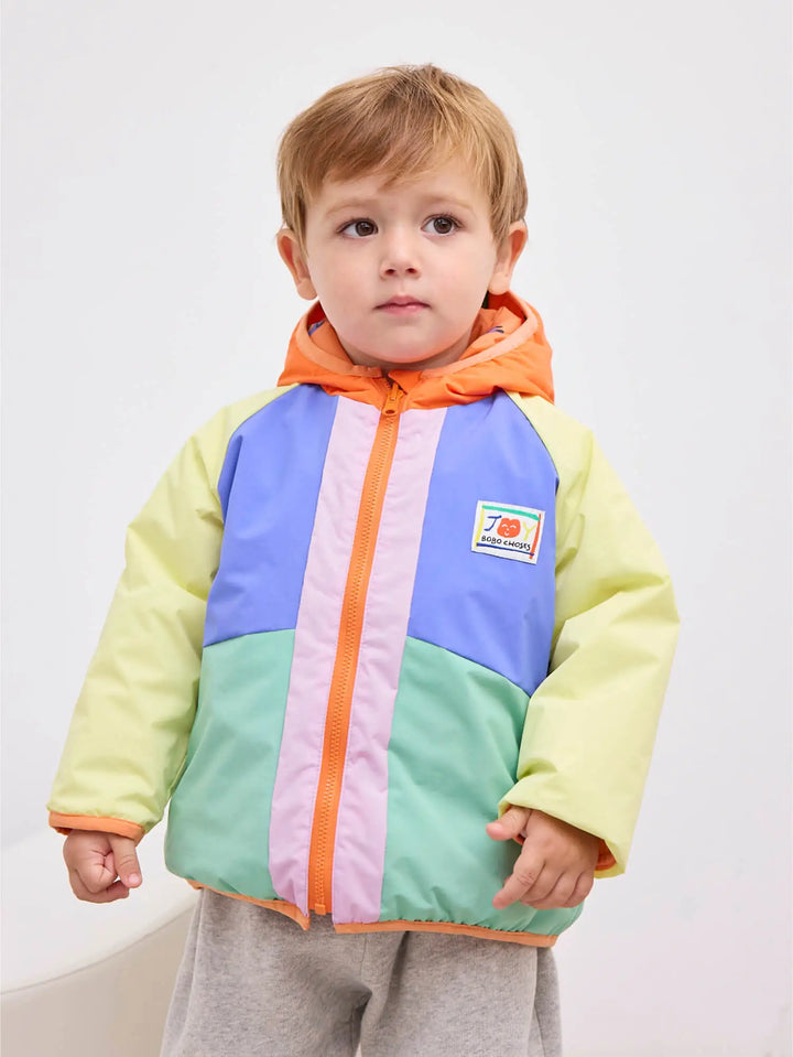 Anorac lleuger reversible Color Block