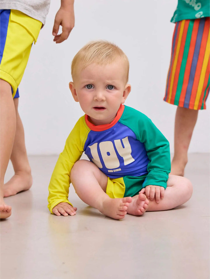 Joy color block swim T-shirt