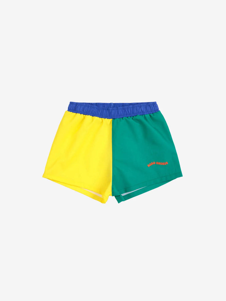 Color block swim trunks