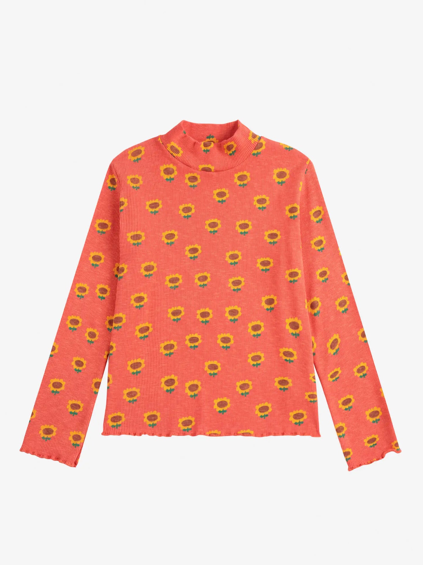 Sunflower all over turtleneck T-shirt