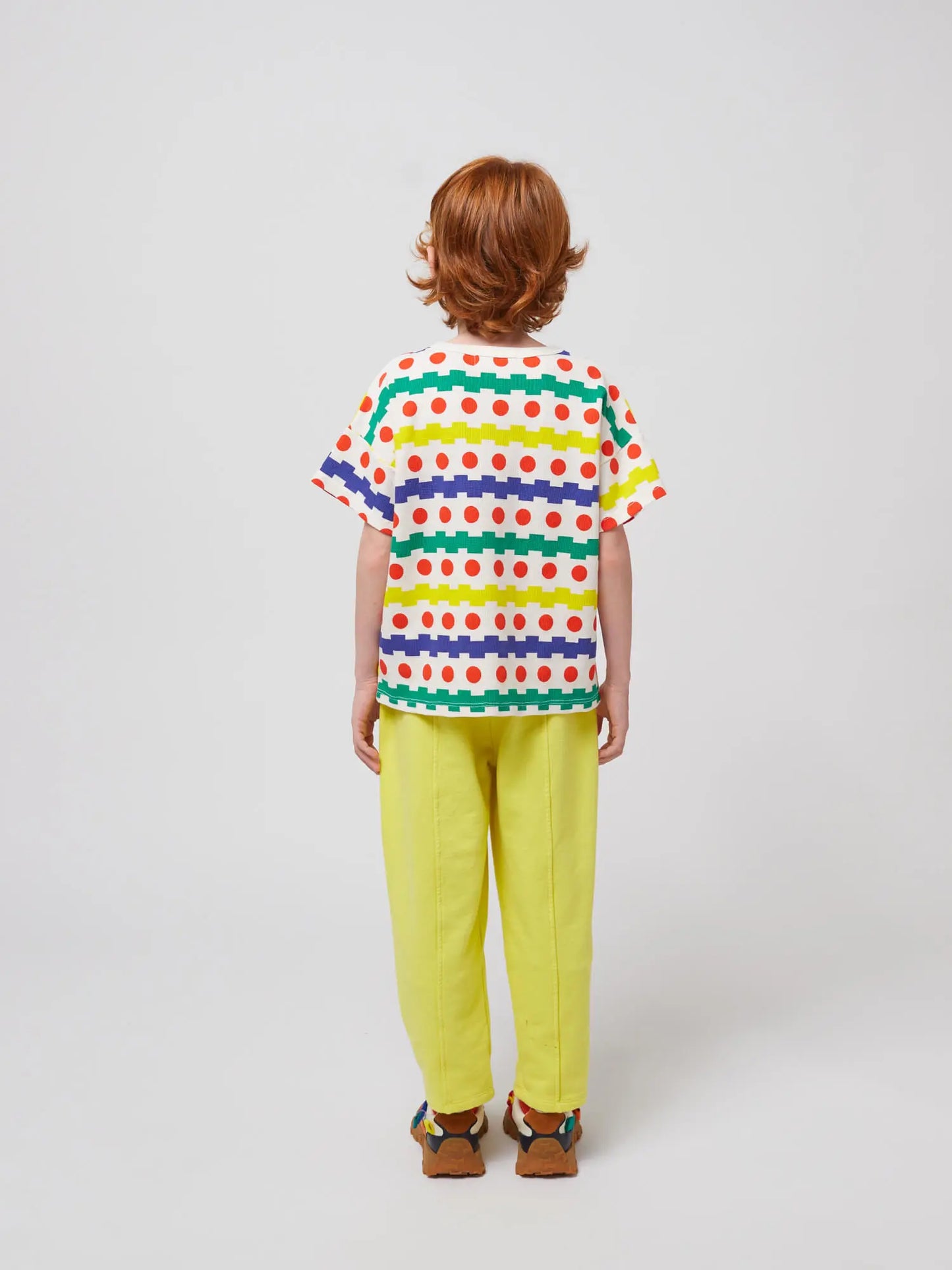 Geometric all over waffle T-shirt