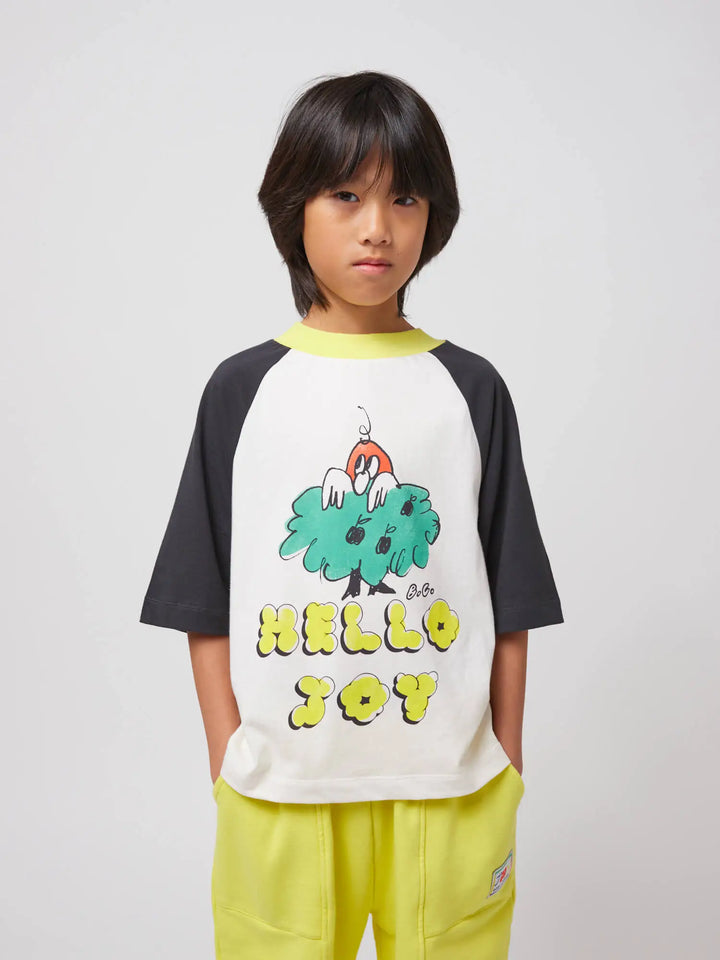 T-shirt manches raglan Hello Joy