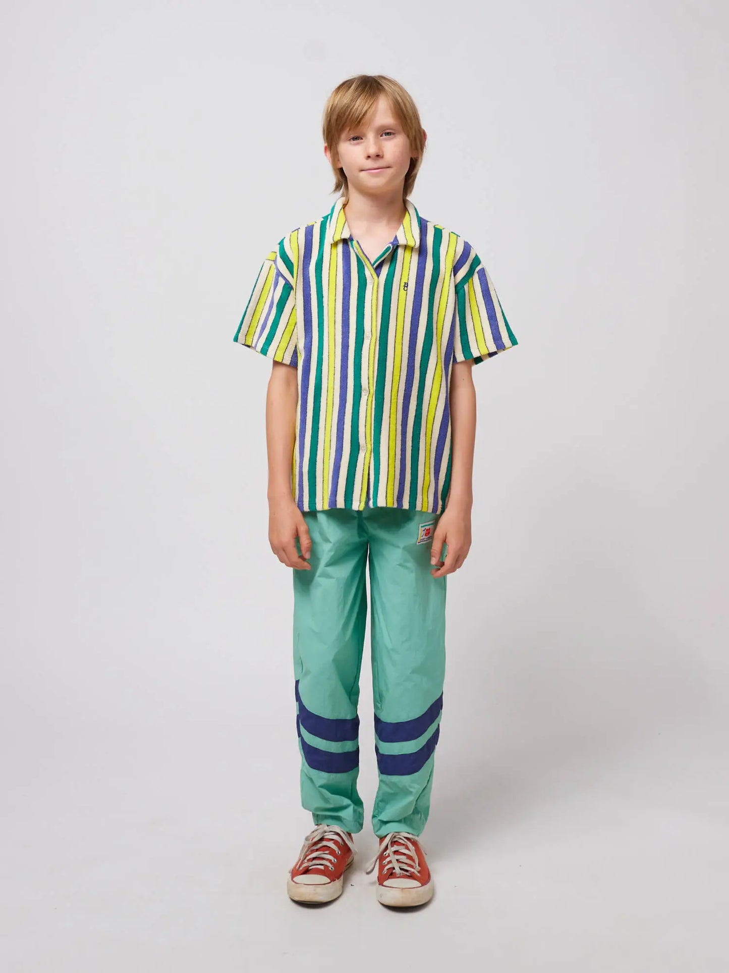 Multicolor Stripes terry cloth shirt