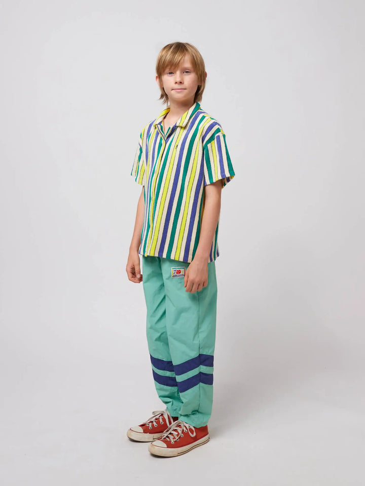 Multicolor Stripes 테리 직물 셔츠
