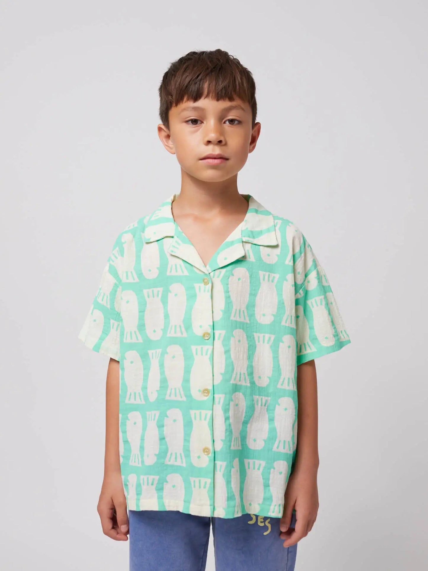 Lucky Fish all over woven shirt