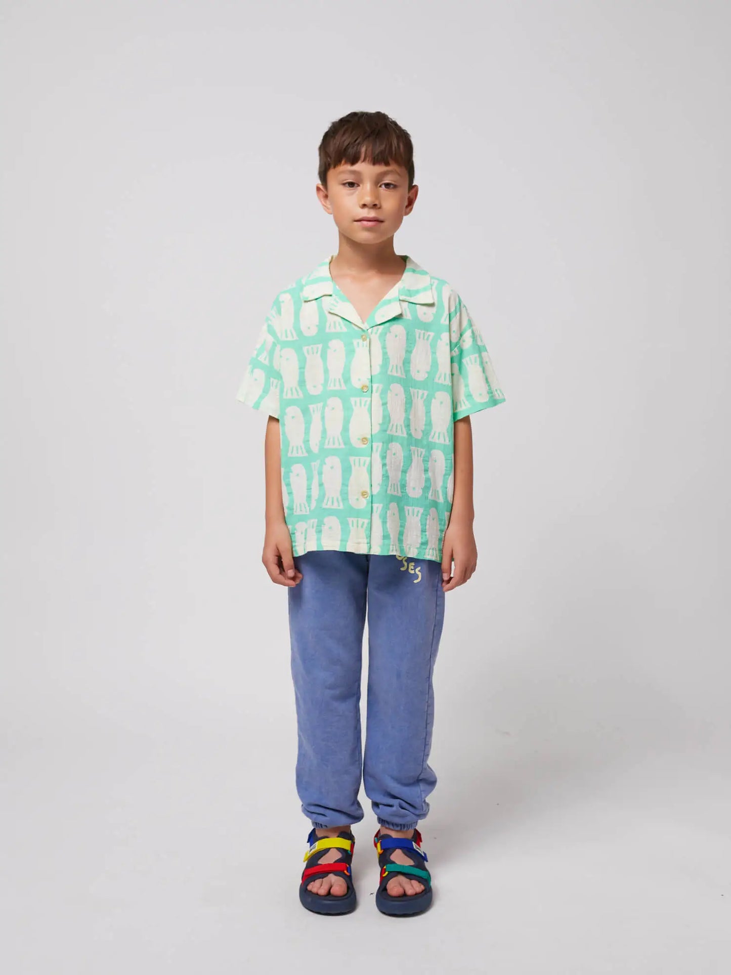 Lucky Fish all over woven shirt