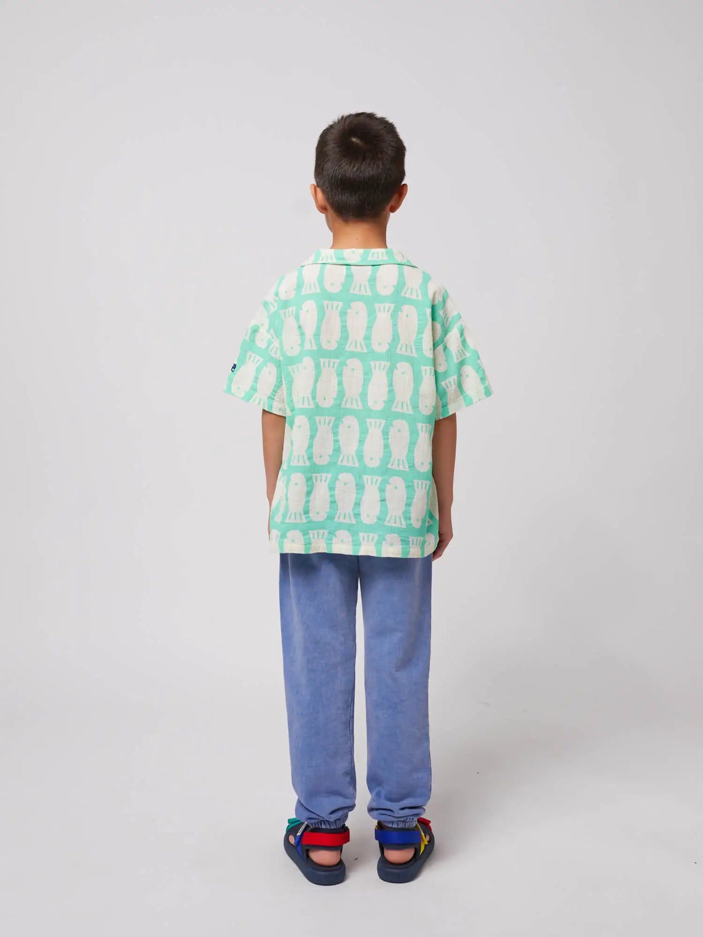 Lucky Fish all over woven shirt