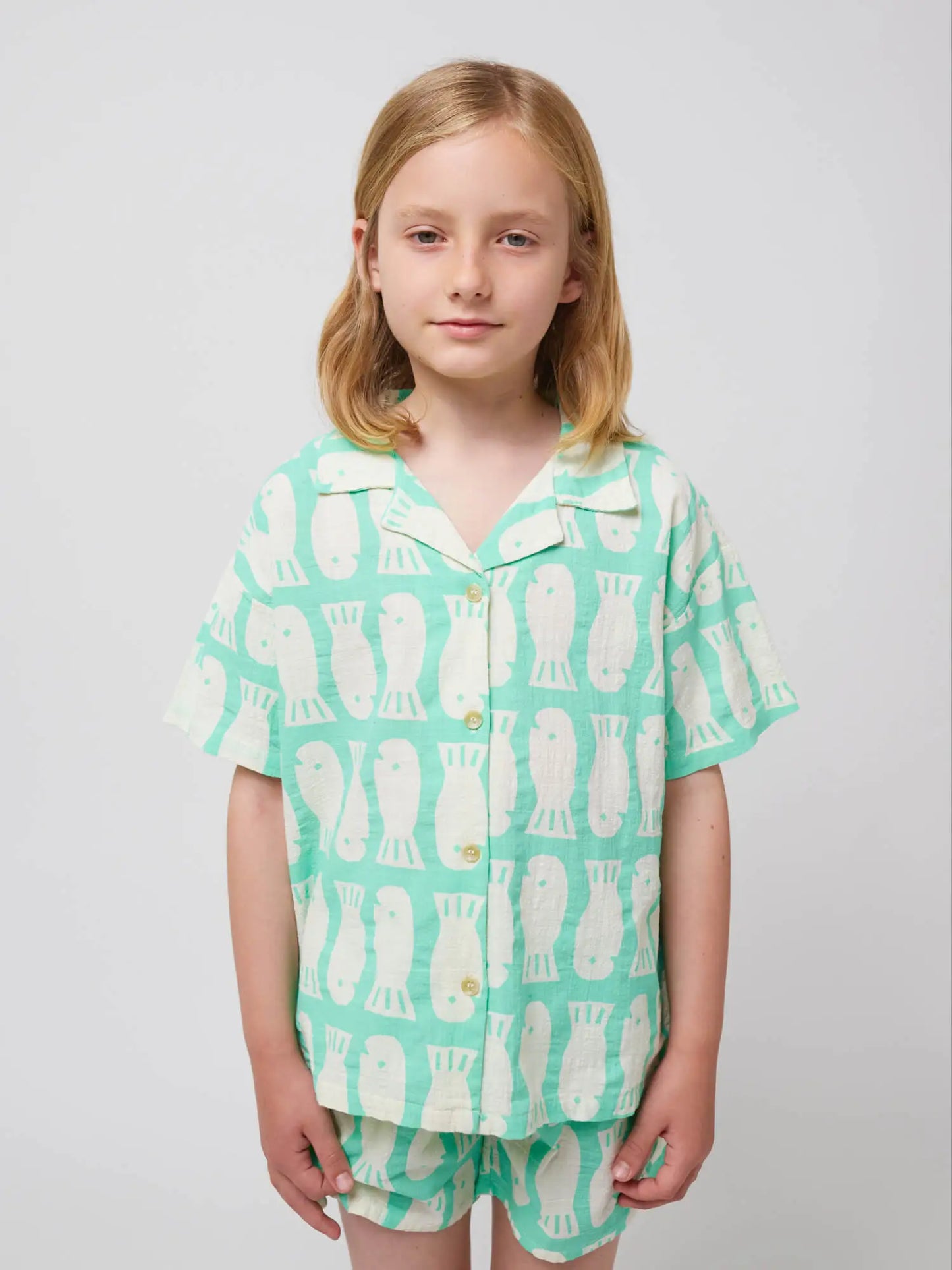 Lucky Fish all over woven shirt