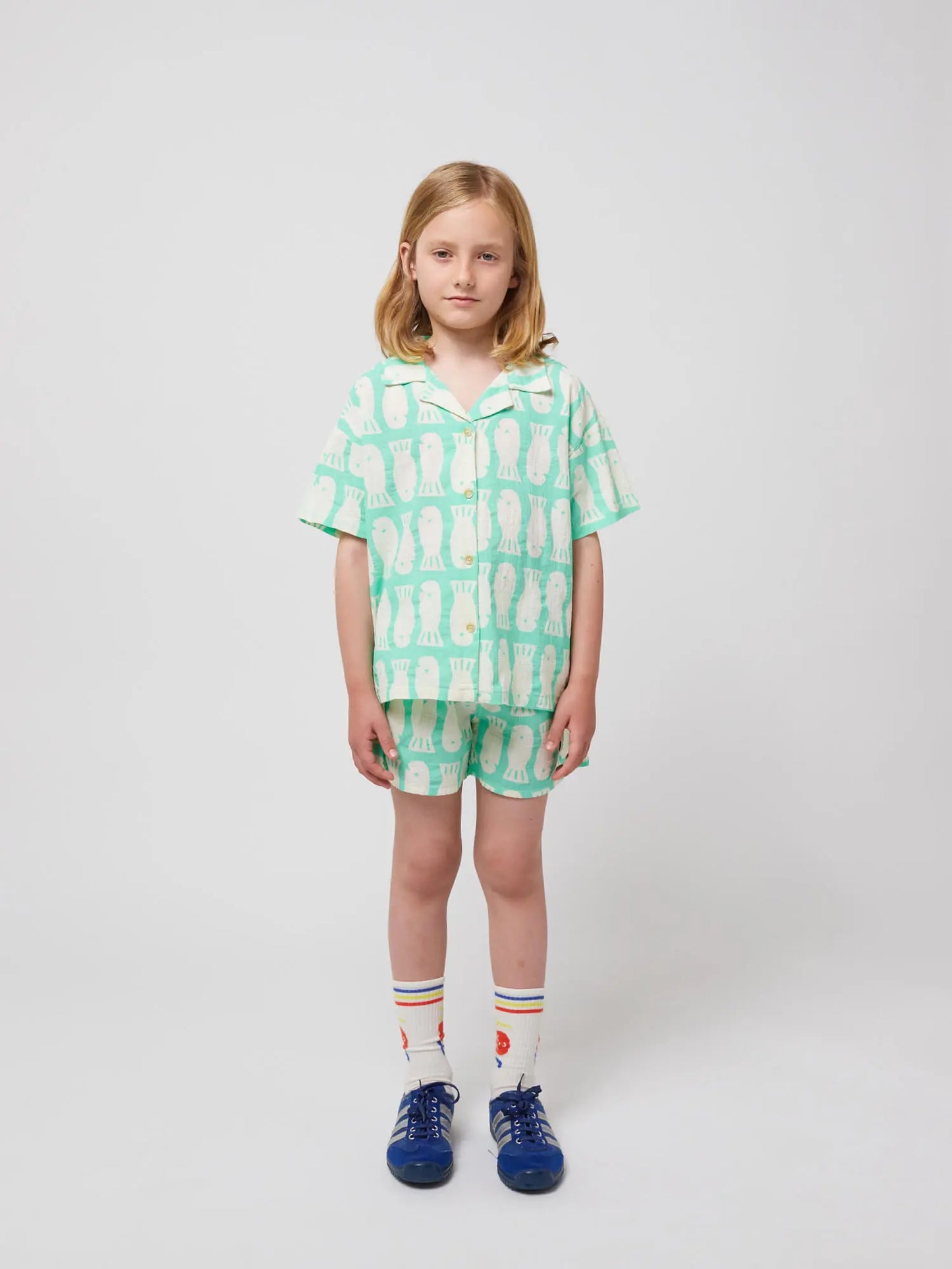 Lucky Fish all over woven shirt