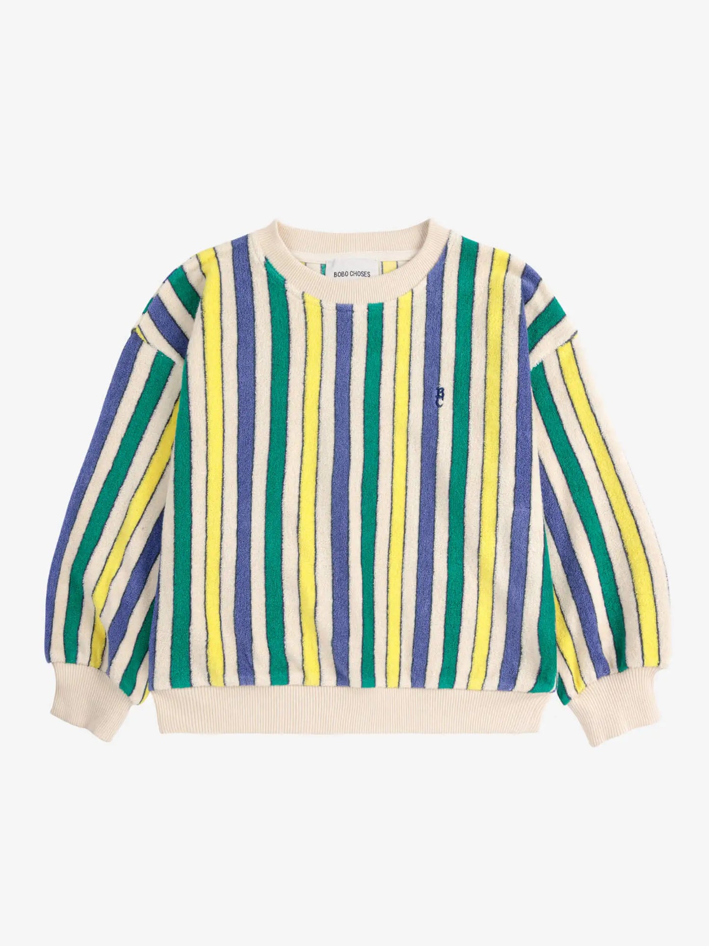 Multicolor Stripes terry cloth sweatshirt