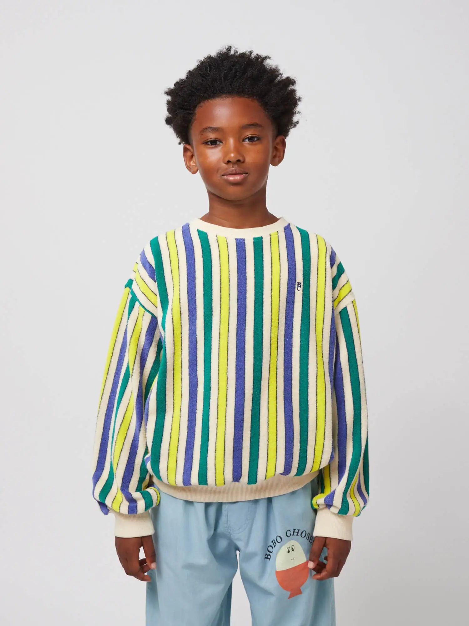 Bobo choses Multicolor Stripes terry cloth sweatshirt En línea Ropa