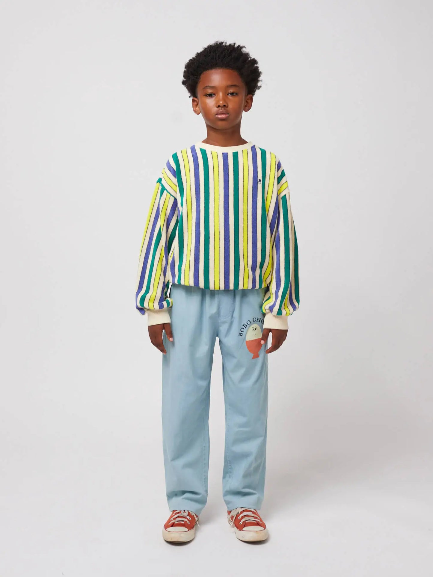 Multicolor Stripes terry cloth sweatshirt