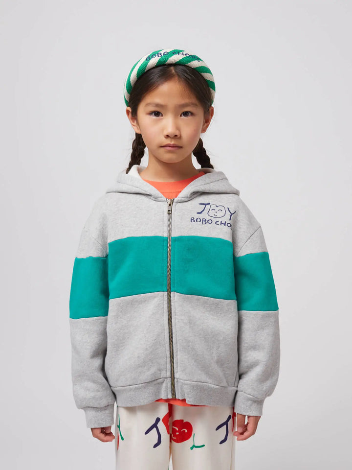 Smiling zipped hoodie