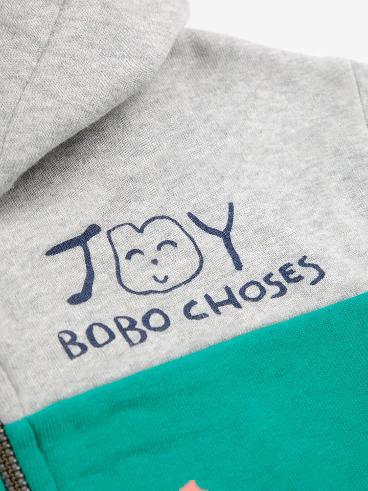 Smiling zipped hoodie