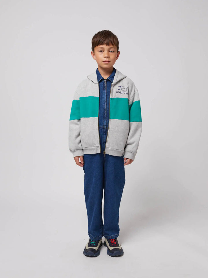 Smiling zipped hoodie